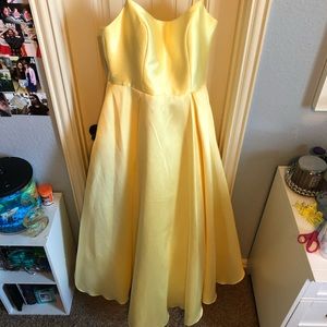 Golden Yellow Ballgown Prom Dress